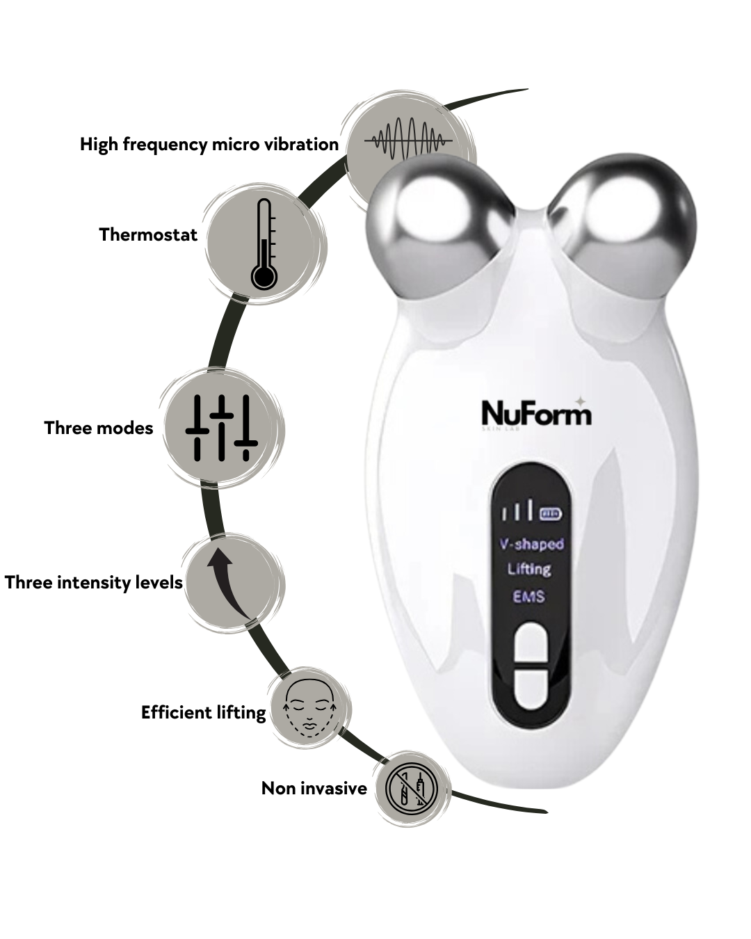 Micro-Current Facial Toning Device