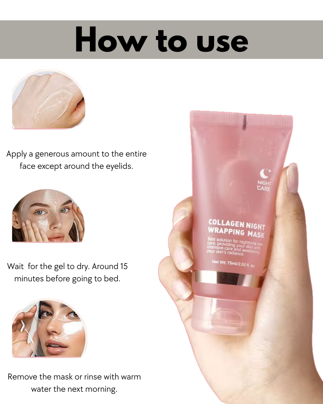 Korean Collagen Night Wrapping Mask 75ml